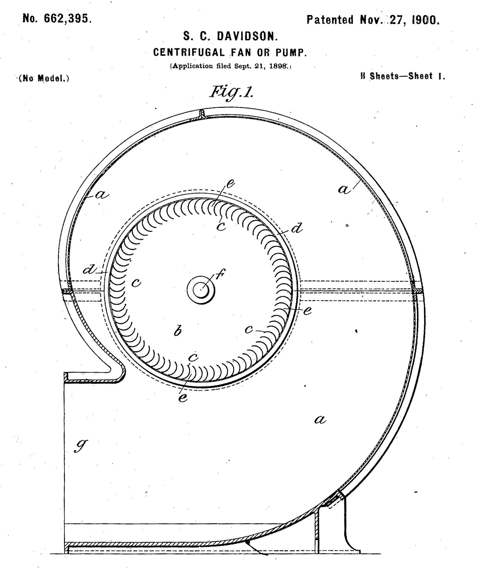 Trommelläufer - Patent von Samuel C. Davidson